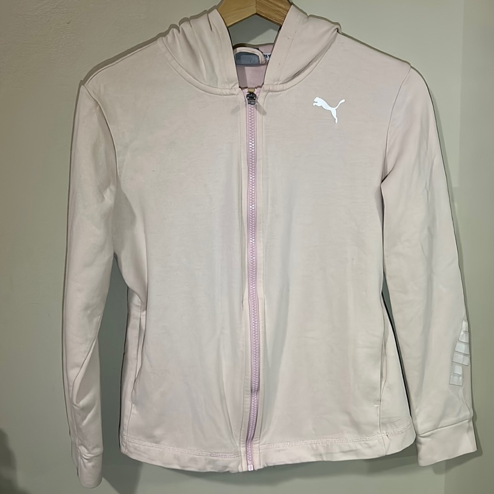 Pastel pink Puma ZipUp Hoodie